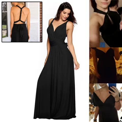 Women's Sexy Long Party Dress Club Floor-Length Summer Backless