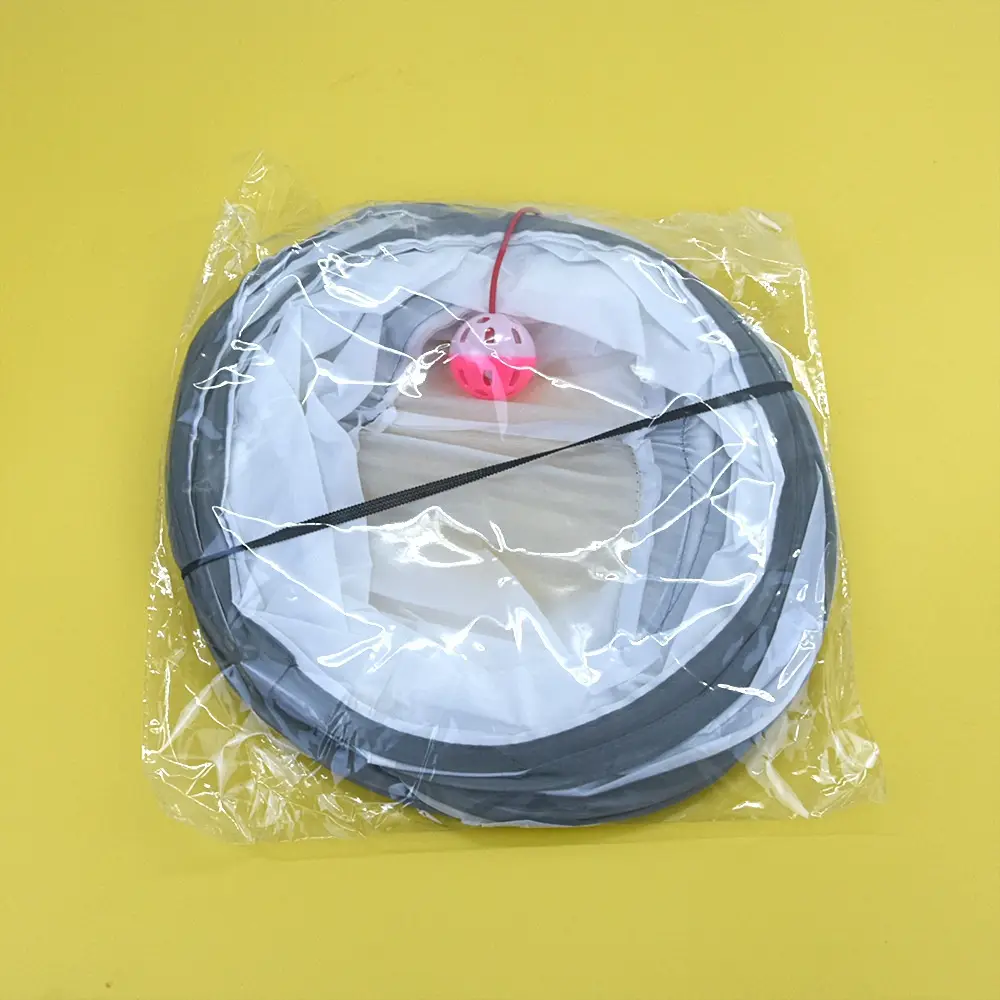 White Cat Tunnel Rolling Dragon Pet Toy Supplies