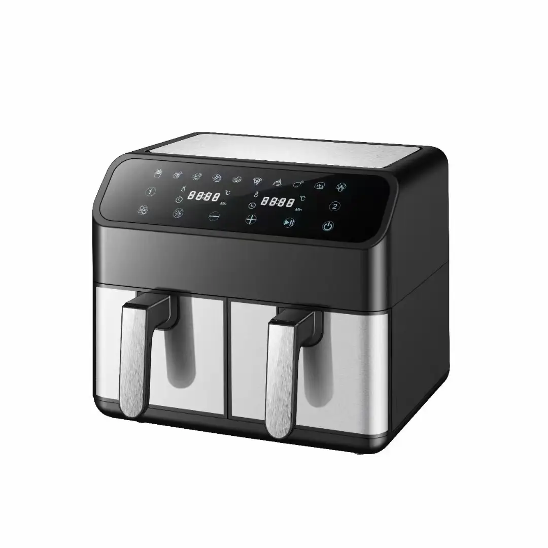 Household Multi-function Visual Intelligent Touch Screen Double Pot Air Fryer