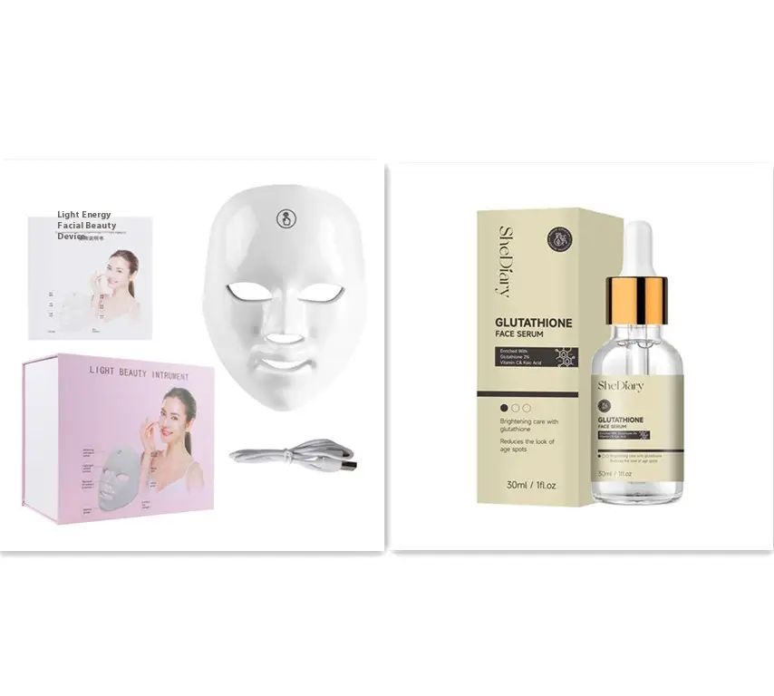 Touch Screen Seven-color Light Mask LED Photon Skin Rejuvenation