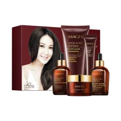 Hydrating And Repairing Smaller Brown Bottle Skin Care Product Set Brightening Skin - 5Pcs Set - View 1