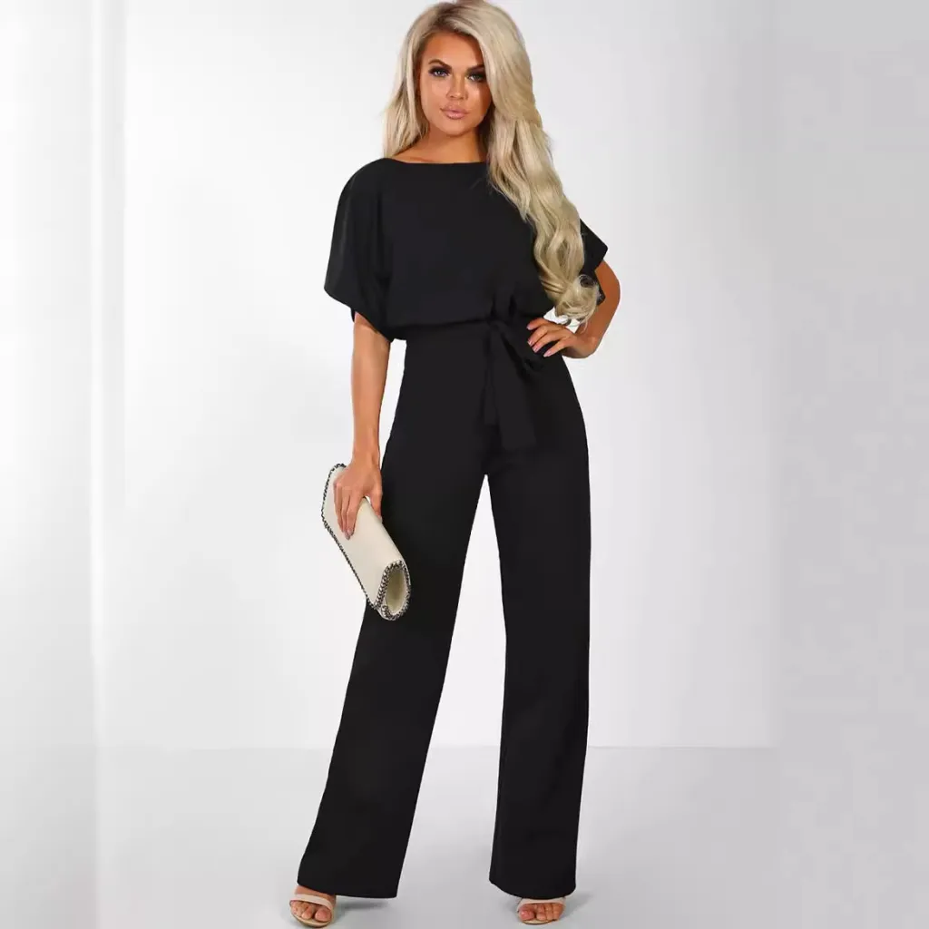Body E Pagliaccetti Donne Della Tuta Manica Corta Tutina Clubwear Dritto Gamba Della Tuta delle Donne Con La Cinghia Della Tuta Body E Pagliaccetti...