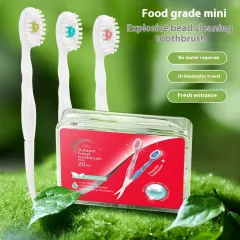 Mini Toothbrush Soft Bristle Brushing - 1 Box Of 20 Mint Flavor - View 1