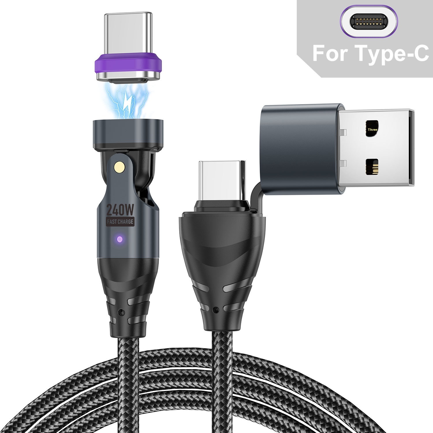 New Six-in-one 240W Magnetic Data Cable - 第 12/12 張圖片