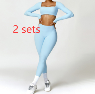 Winter Nude Feel Tight Yoga Suit High-waist Quick-drying Running Sports Fitness