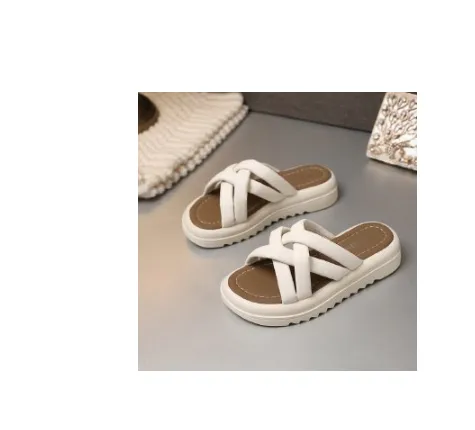 Women's Summer Outdoor Slippers Fashion - Beige