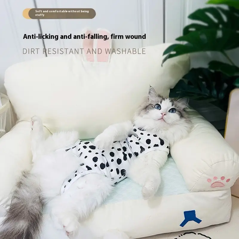 Cat Sterilization Clothing Female Cat Surgical Gown Breathable Clothes