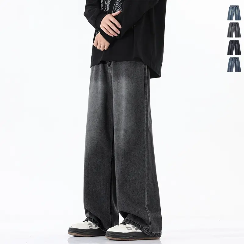 Trend Half Elastic Waist Jeans For Men