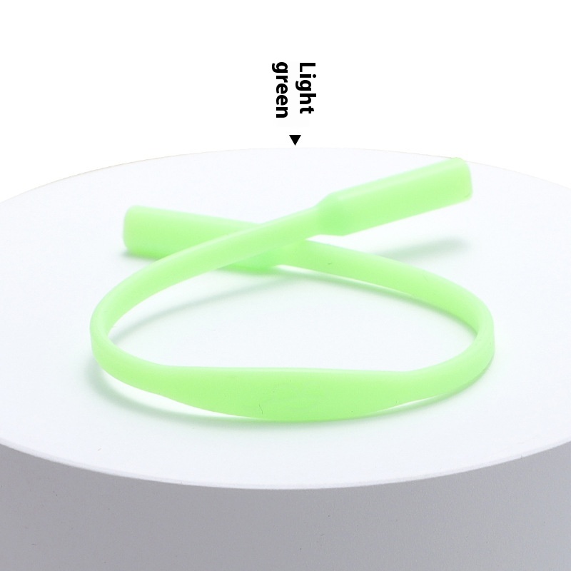 Solid Color Simple Silicone Glasses Non-slip Rope Glasses Strap - Image 5