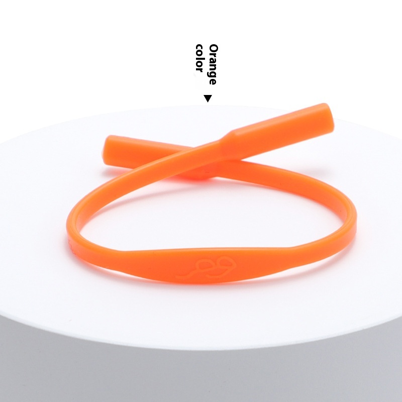 Solid Color Simple Silicone Glasses Non-slip Rope Glasses Strap - Image 10