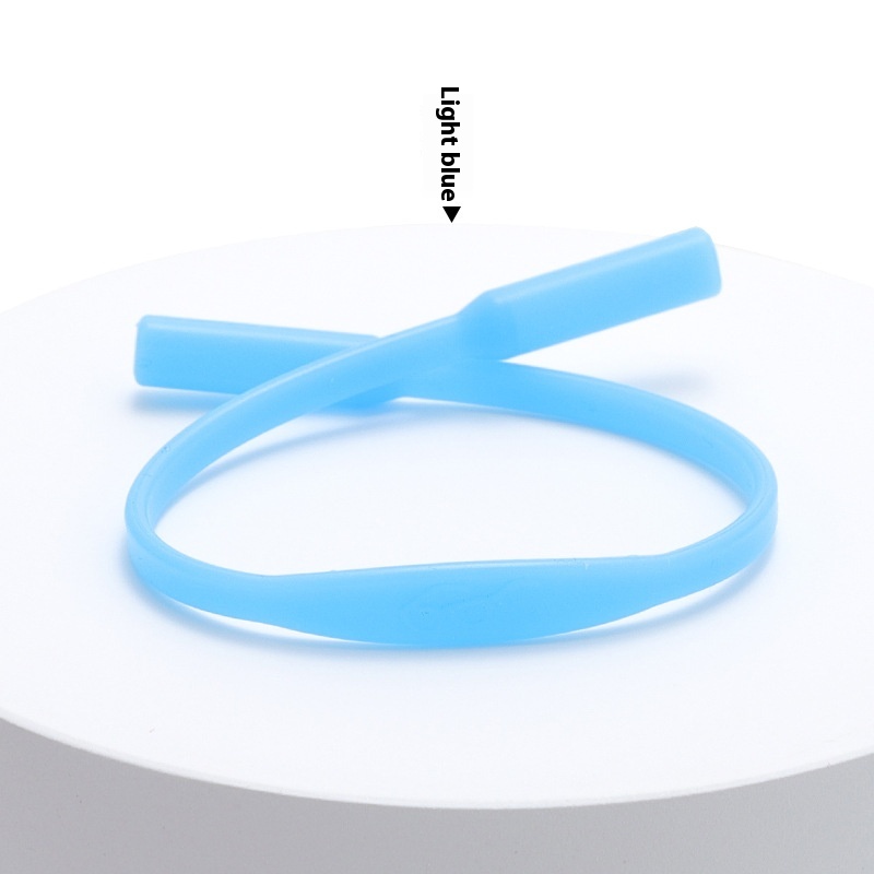 Solid Color Simple Silicone Glasses Non-slip Rope Glasses Strap - Image 4