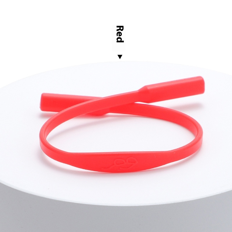 Solid Color Simple Silicone Glasses Non-slip Rope Glasses Strap - Image 11