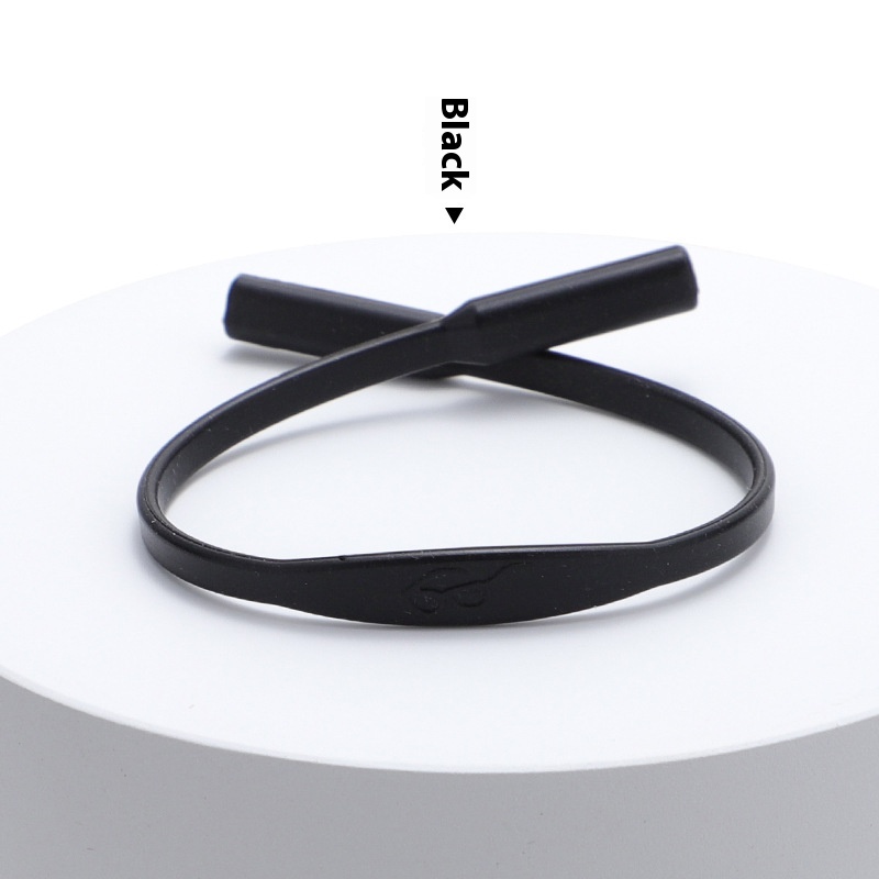 Solid Color Simple Silicone Glasses Non-slip Rope Glasses Strap - Image 13