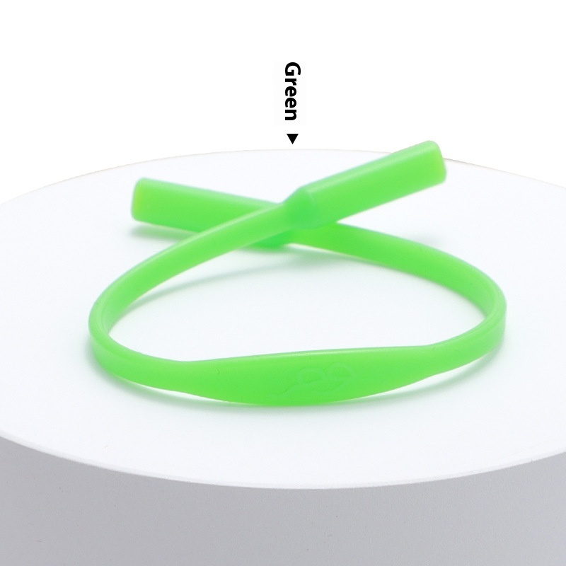 Solid Color Simple Silicone Glasses Non-slip Rope Glasses Strap - Image 6