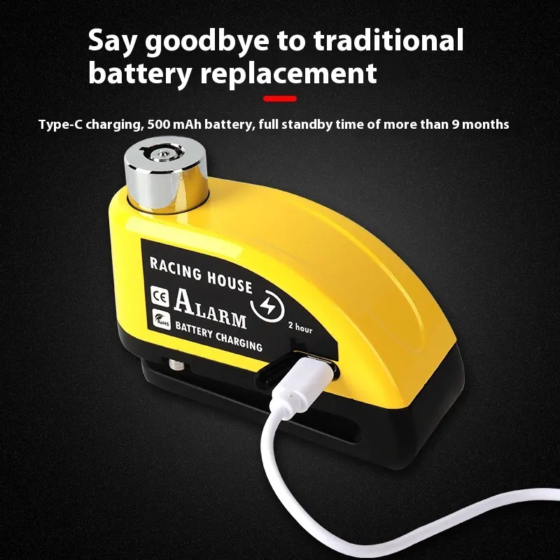 Bicycle Disc Brake Lock Portable Anti-theft Alarm Electric Car