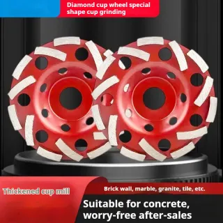 Diamond Shaped Bowl Concrete Wall Marble Granite 5-inch Grinding Plate