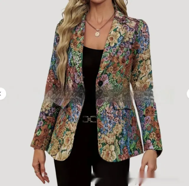 New Suit Fashion Elegant One Button Women's Coat Color S - Shop at LoveMi