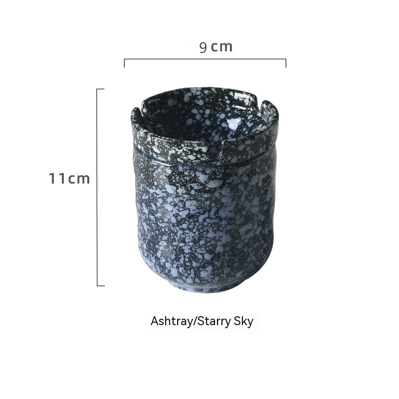 Retro Chinese Windproof Kiln Baked Ashtray - Image 2