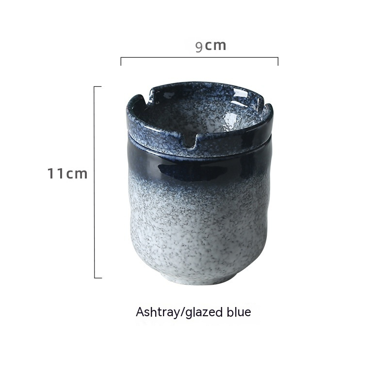 Retro Chinese Windproof Kiln Baked Ashtray - Image 11