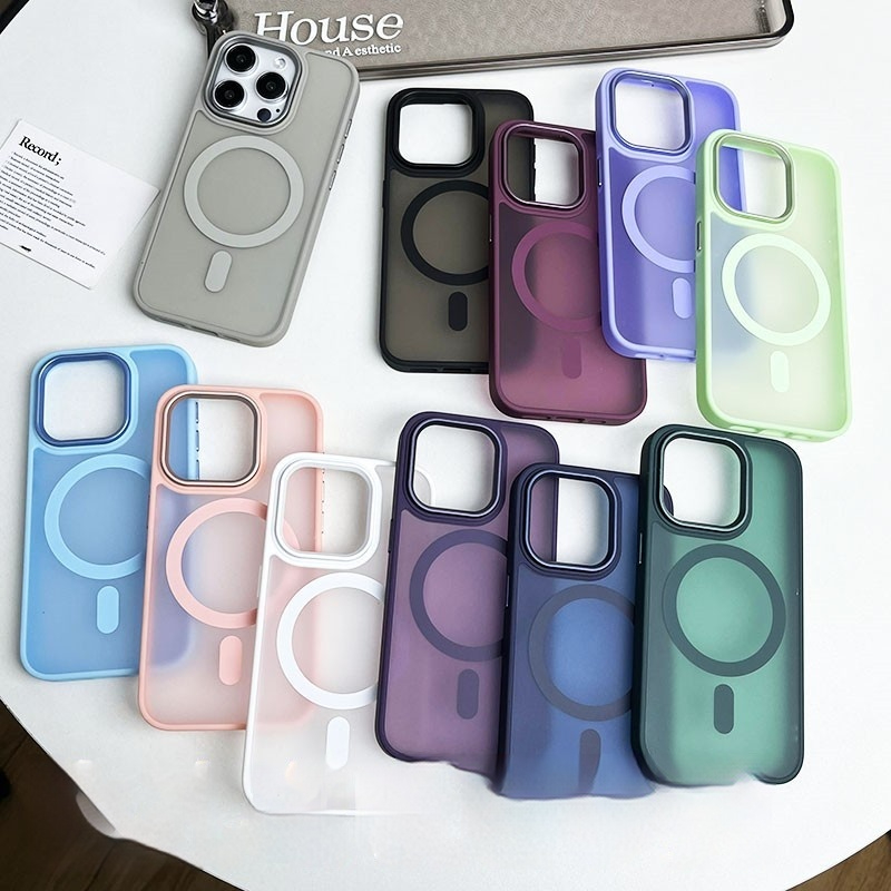 Large Hole JD Frosted Magnetic Phone Case