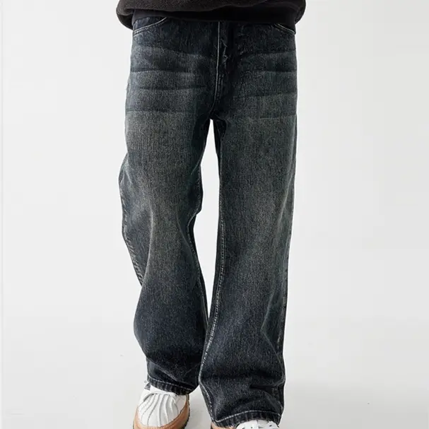 Skinny Long Pants Men's American Mid-waist