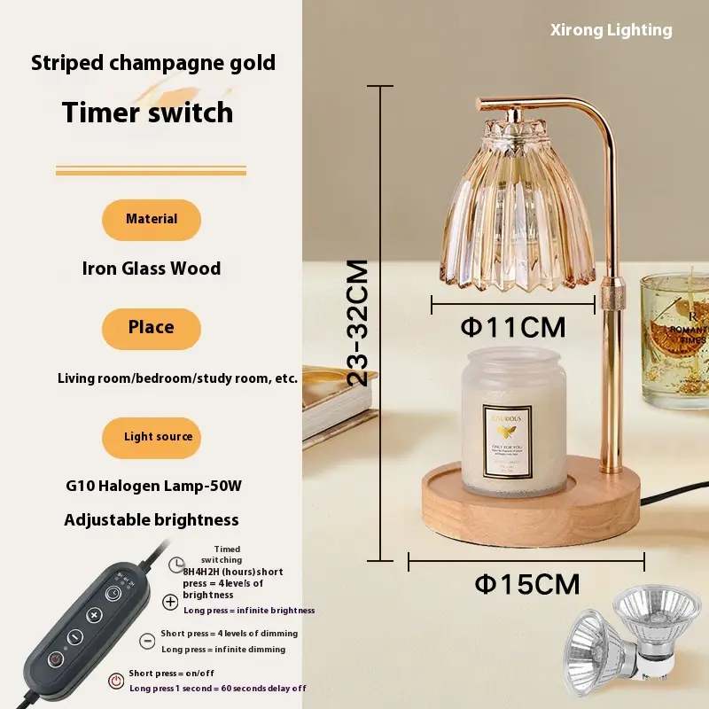 Linglan Fragrance Lamp French Retro Bedroom Home Decoration Fire-free Fragrance Table Lamp