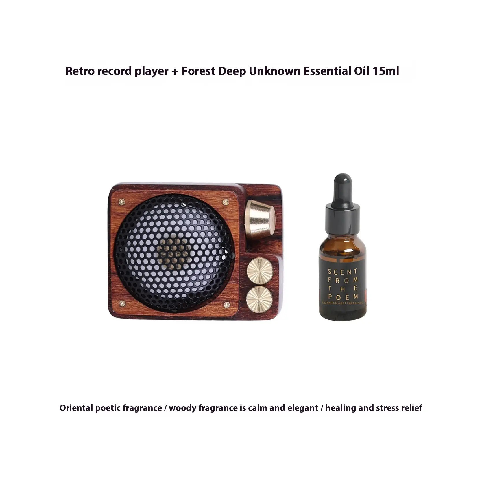 Long-lasting Light Perfume Retro Talking Machine Car Aromatherapy