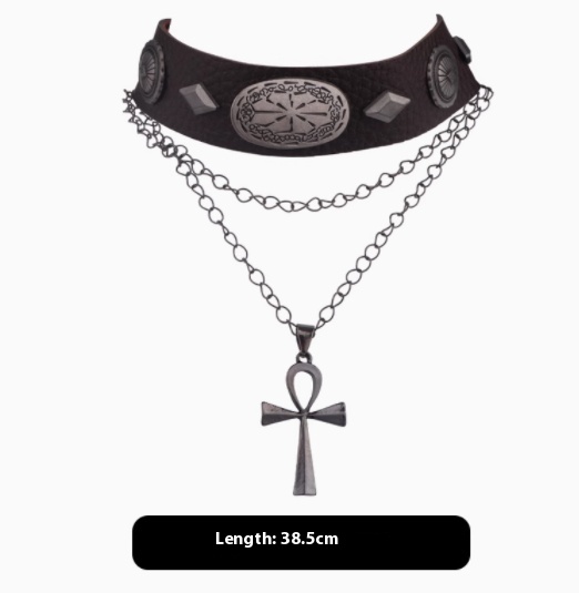 Retro Punk Style Cross Necklace