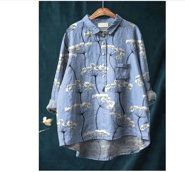 Hawaiian Style Long Sleeve Shirt Jm326 - Shop at LoveMi