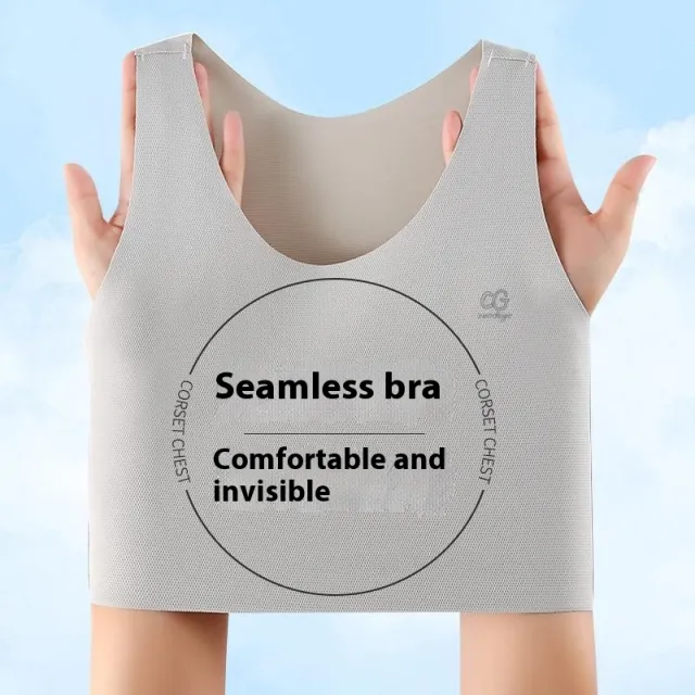 Traceless Invisible Corset Underwear Sports Anti sagging Nude Feel Grey - Shop at LoveMi