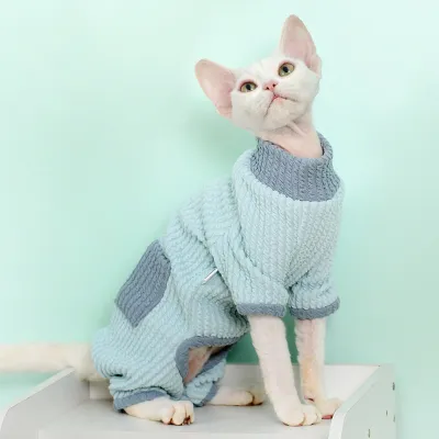 Sphynx Cat Warm Sweater Four-legged Clothing For Hairless Cats