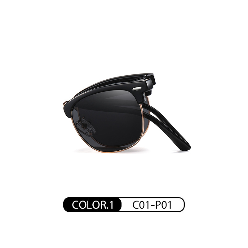 Polarized Color Sunscreen Folding Sunglasses - Image 6