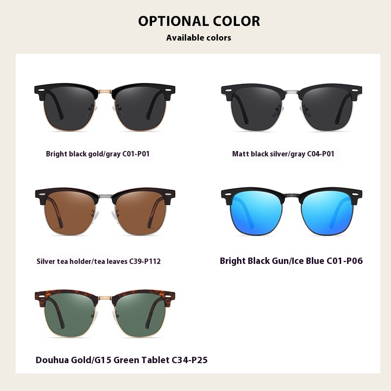 Polarized Color Sunscreen Folding Sunglasses - Image 3