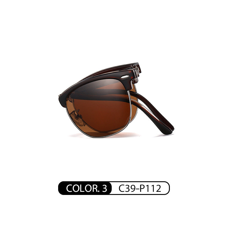 Polarized Color Sunscreen Folding Sunglasses - Image 2