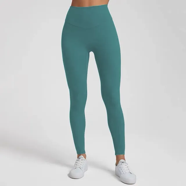 Ladies' Fitted Leggings L201 Classic Green Trousers - Shop at LoveMi