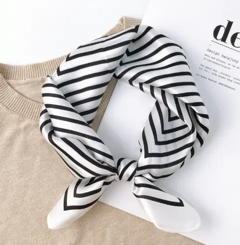Stewardess silk scarf female hair band