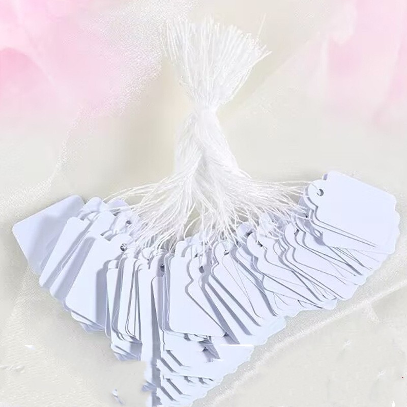 Blank Jewel Tag Ornament Handwritten Label