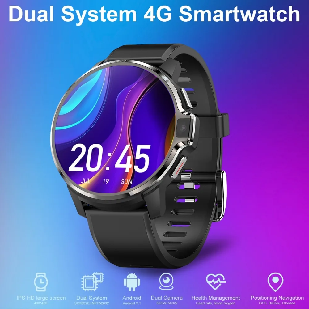 Call Location Heart Rate Large Screen Dual System 4G