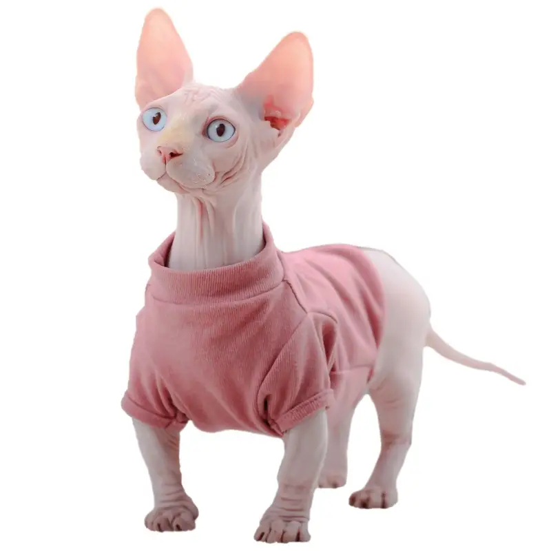 Sphynx Cat Four Seasons Base Layer Shirt Clothes For Hairless Cats
