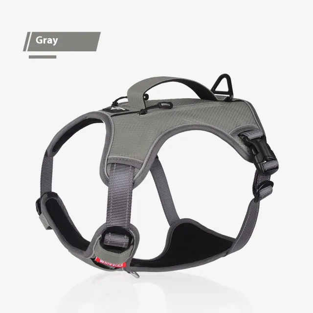 Pet Harness Reflective Breathable Explosion proof Gray - Shop at LoveMi