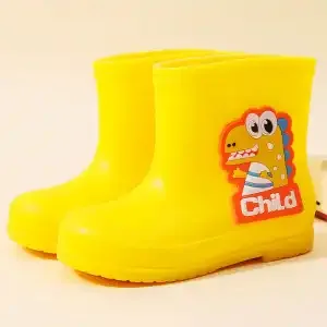 The Waterproof Shoes for Children in Dinosaur Are Thickened