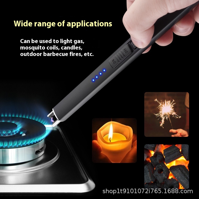 Gas Stove Outdoor Barbecue Metal Lighter Pulse Charging Igniter