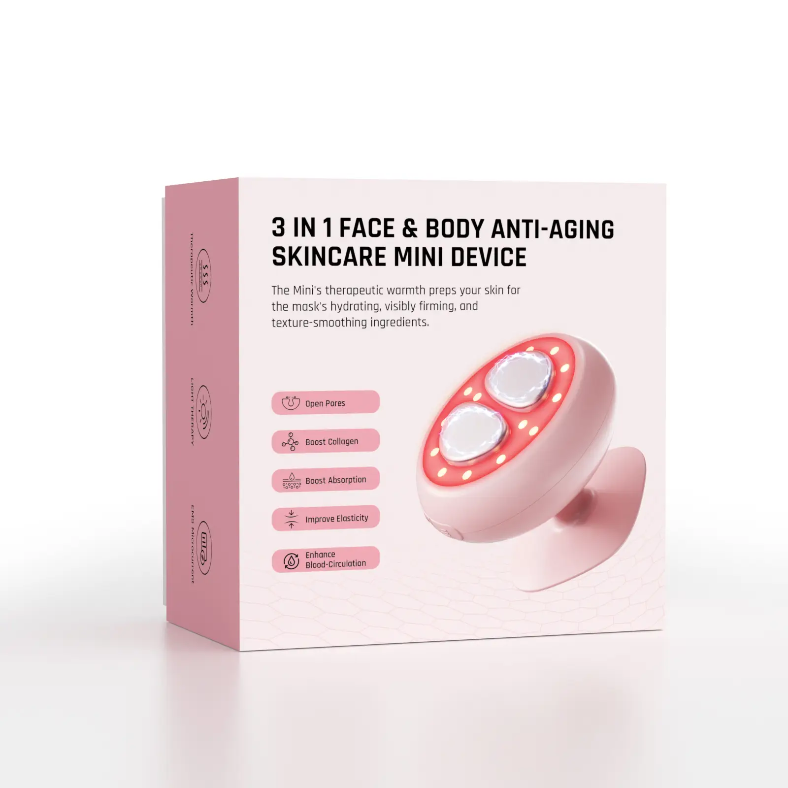 7 Color Color Light Handheld Beauty Instrument Micro Current Face Neck Hand Promotion Import Firming