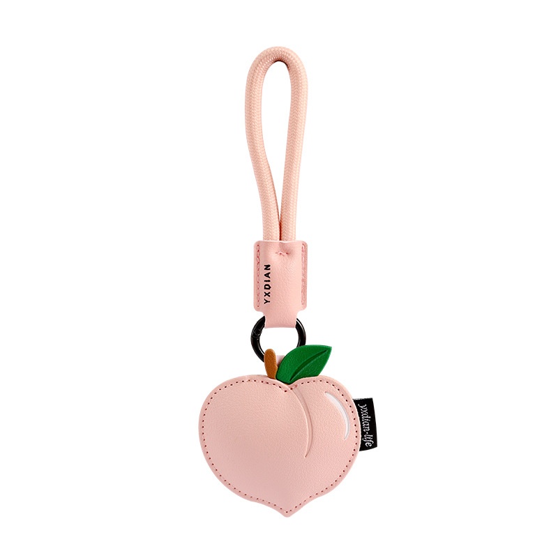 Cartoon PU Leather Cute Fruit Keychain