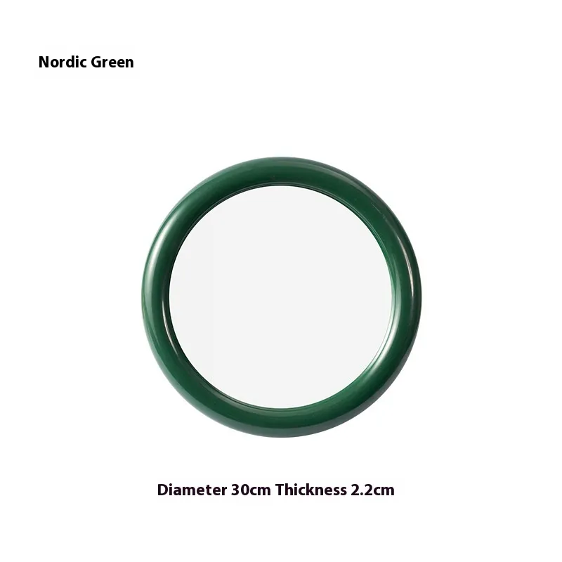 Good-looking Portable Desktop Dressing Mirror - Nordic Green