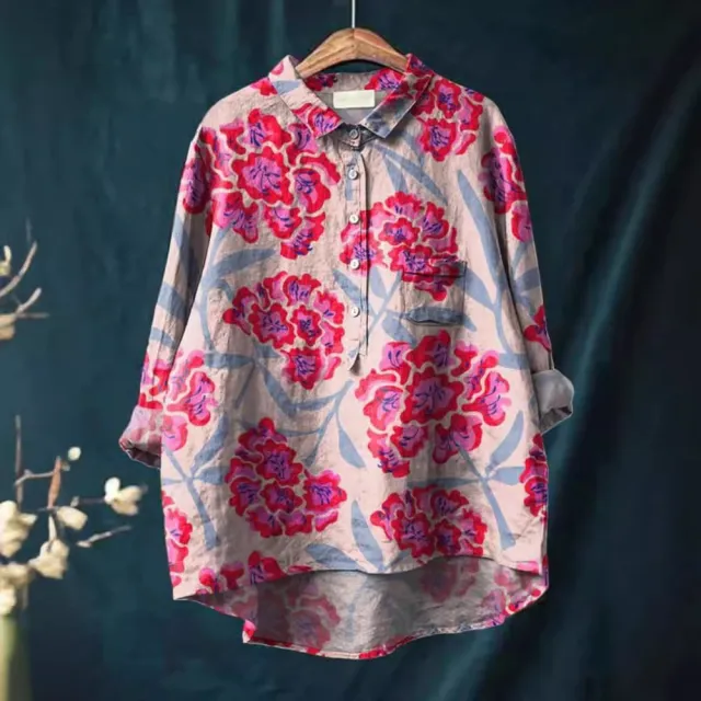 Hawaiian Style Long Sleeve Shirt Qs09410 - Shop at LoveMi