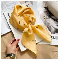 Women's Decorative Scarf And Shawl - Stray Birds Golden - View 1
