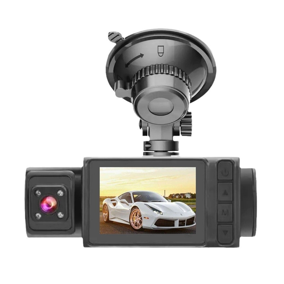 Front And Rear Three-record Driving Recorder 2-inch Screen
