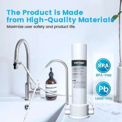 White Countertop Carbon Rod Purifier Household Kitchen Faucet Tap Water Filter
