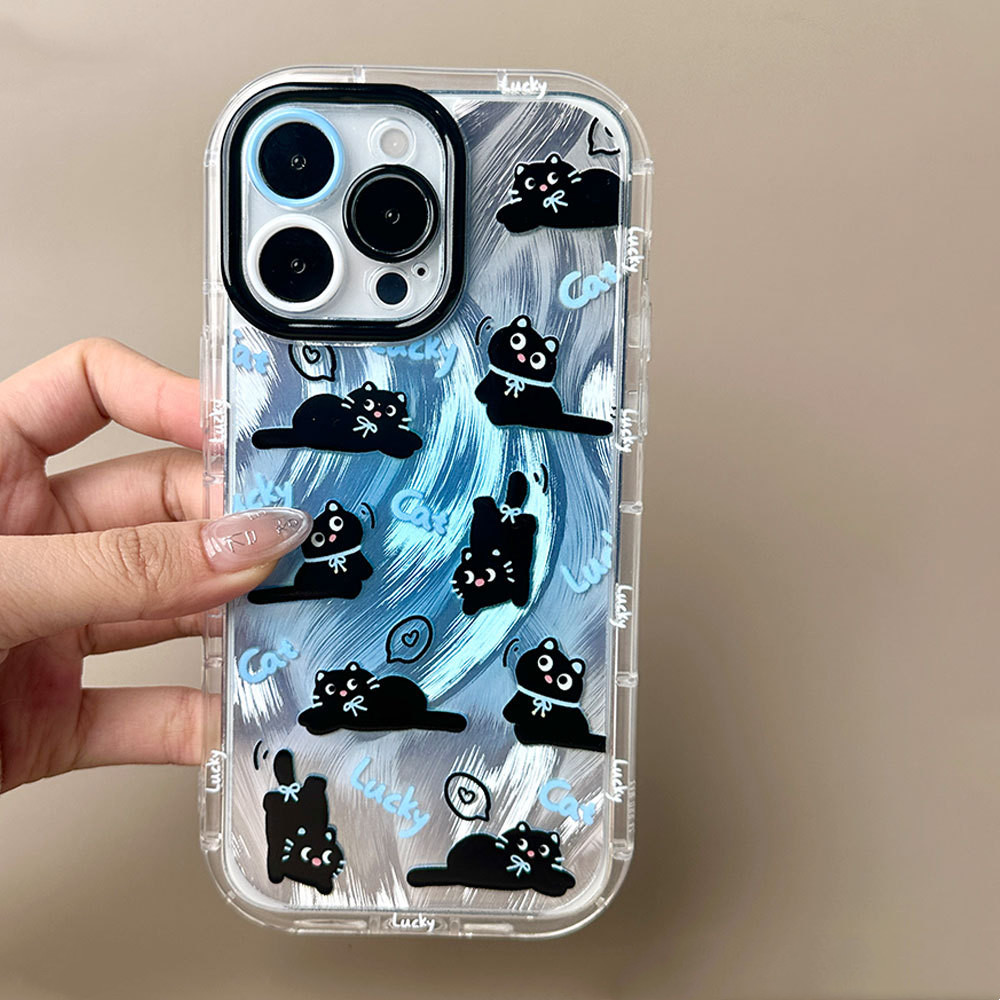 Fashion Personality Blue Cat Phone Case